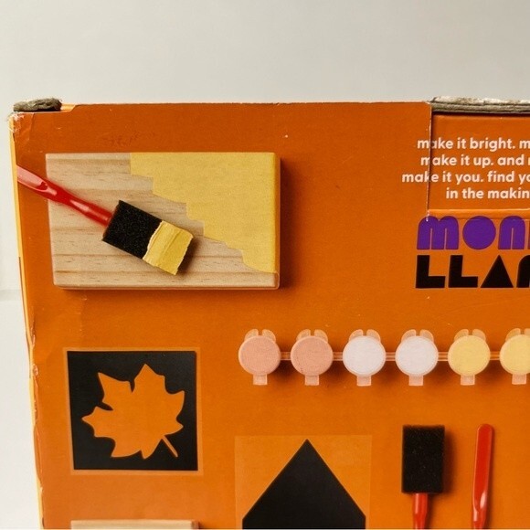 Mondo Llama Kids & Adults Create Your Own Autumn Tiered Tray Fall Craft Kit New! - Picture 4 of 12